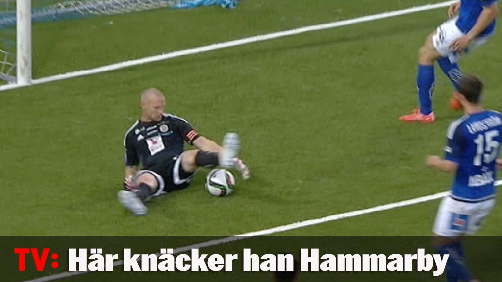 Här knäcker han Hammarby