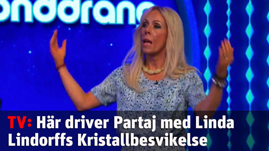 Partaj driver med programledaren Linda Lindorff