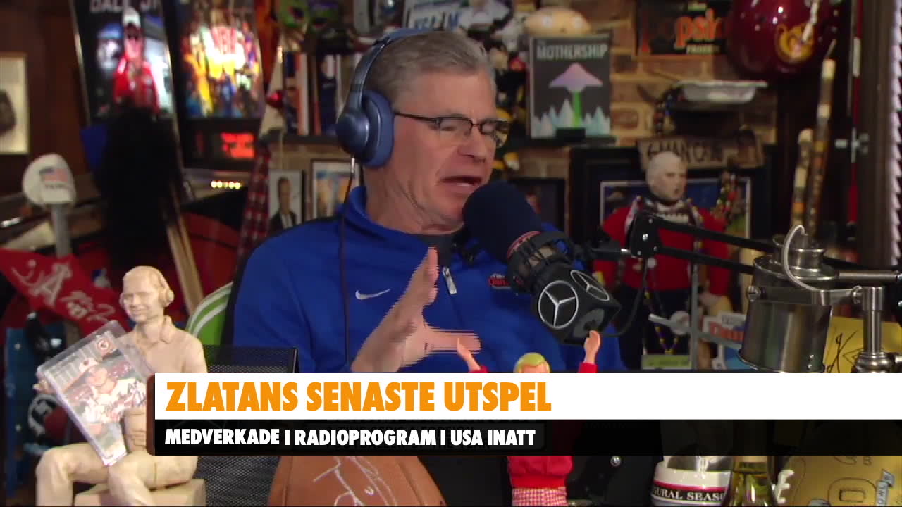 Zlatan med i radioshow: ”Kommer byta namn på Sverige”