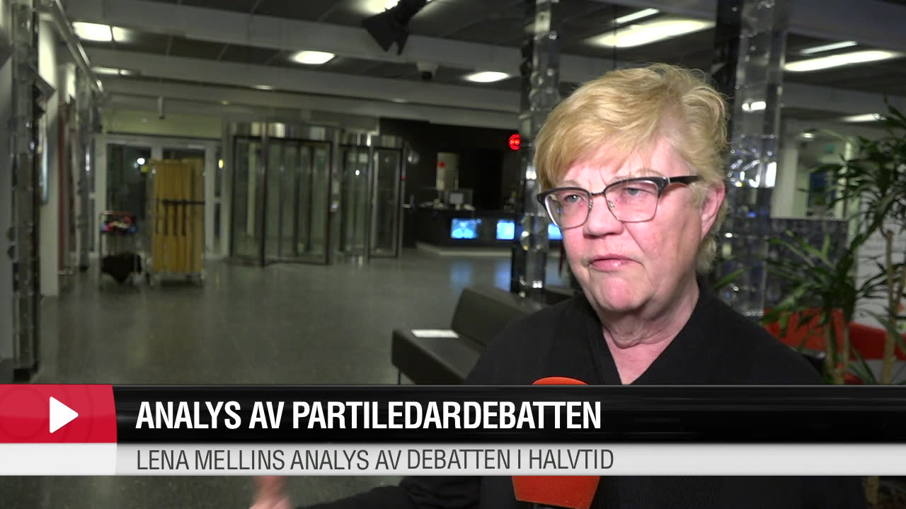 Lena Mellin om partiledardebatten