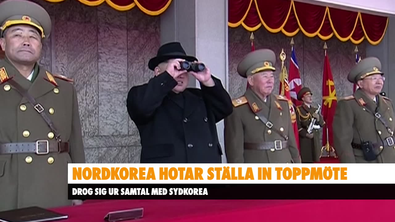 Nordkorea hotar ställa in toppmöte