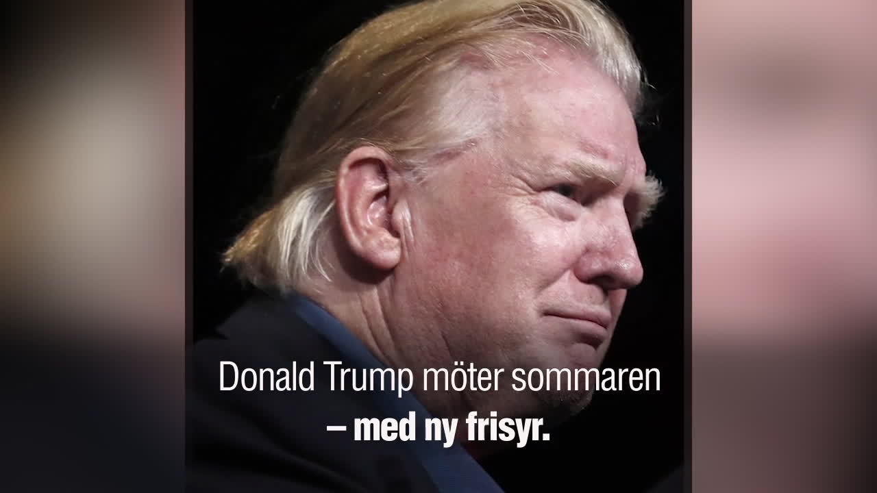 Snackisen: Trumps nya frisyr – har bytt sidosvep mot backslick