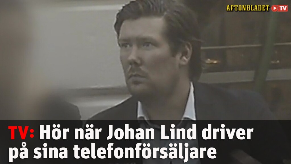 Hör när Johan Lind driver på sina telefonförsäljare