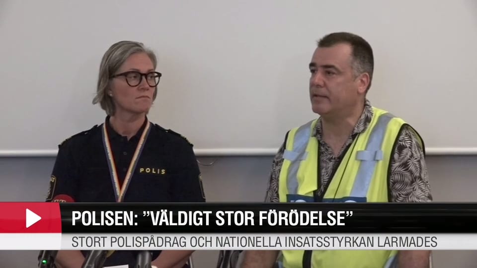 Polisens insatschef: "Det är någon form av sprängladdning"