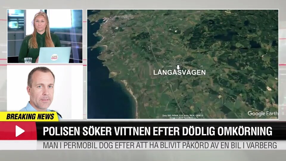 Person i permobil död efter påkörning