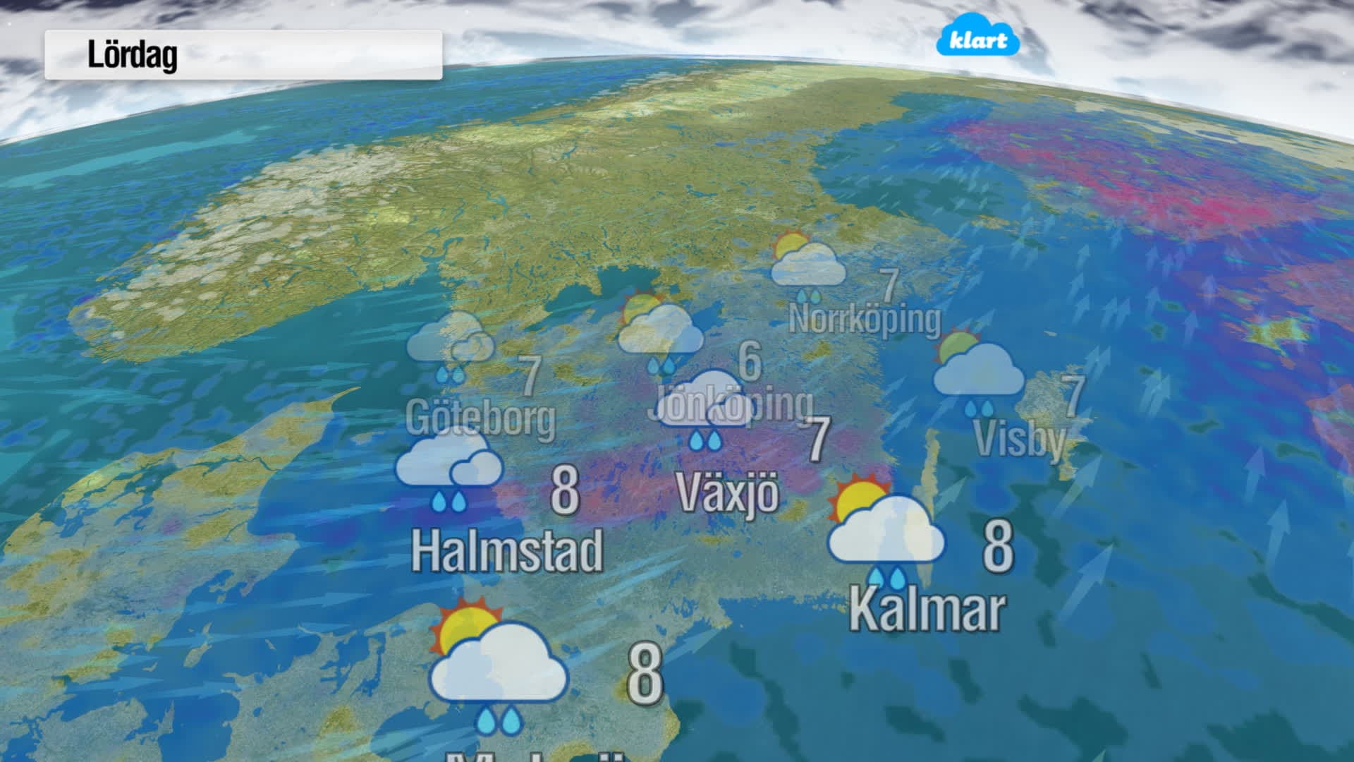Dagens väder - Lördag den 22 februari