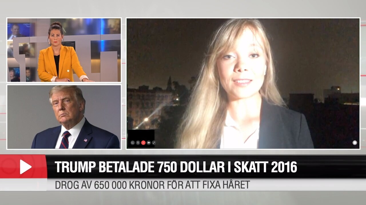 Trump betalade 750 dollar i skatt 2016 – Aftonbladets korrespondent i USA kommenterar