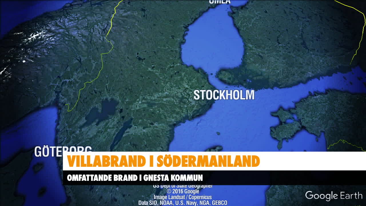 Villabrand i Södermanland