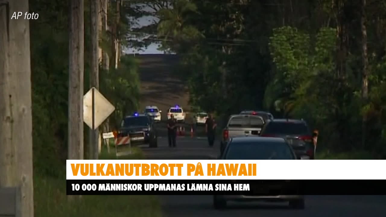 Vulkanutbrott på Hawaii