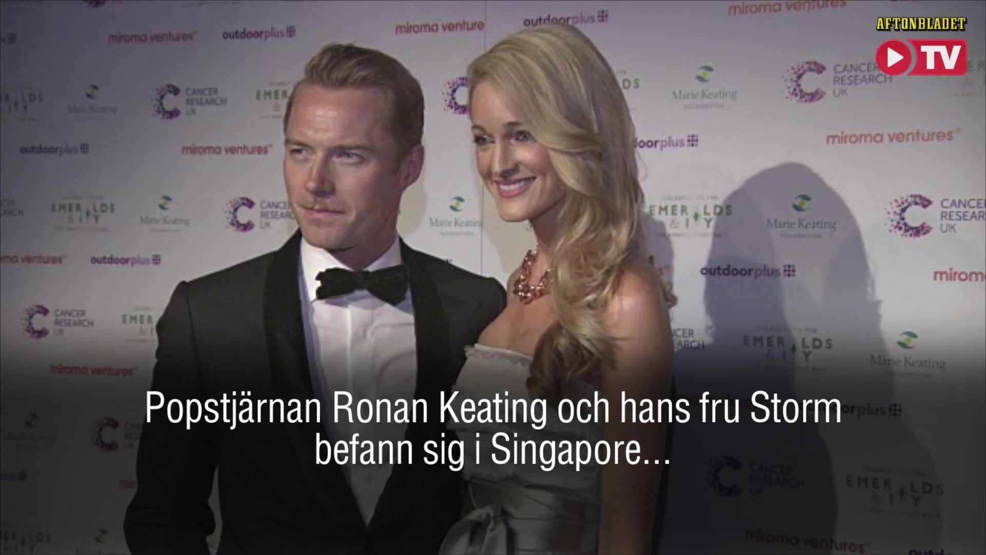 Ronan Keatings fru till sjukhus efter sonens gaffelattack