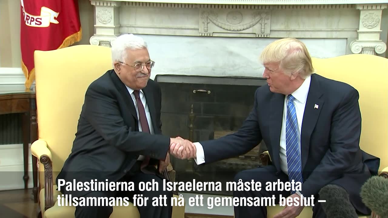 Trumps mål – mäkla fred mellan Israel och Palestina