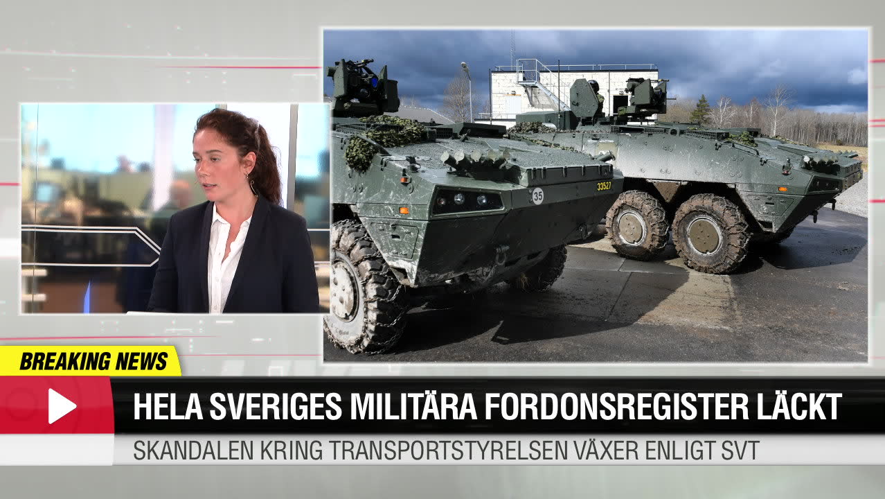 Hela sveriges militära fordonsregister läckt