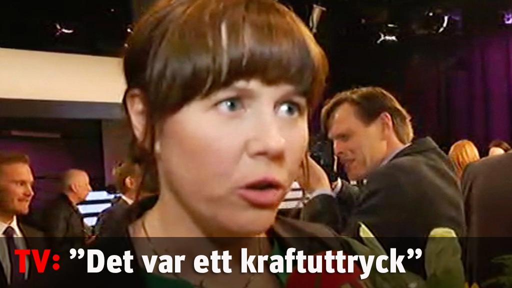 Åsa Romson: "Det var ett kraftuttryck"