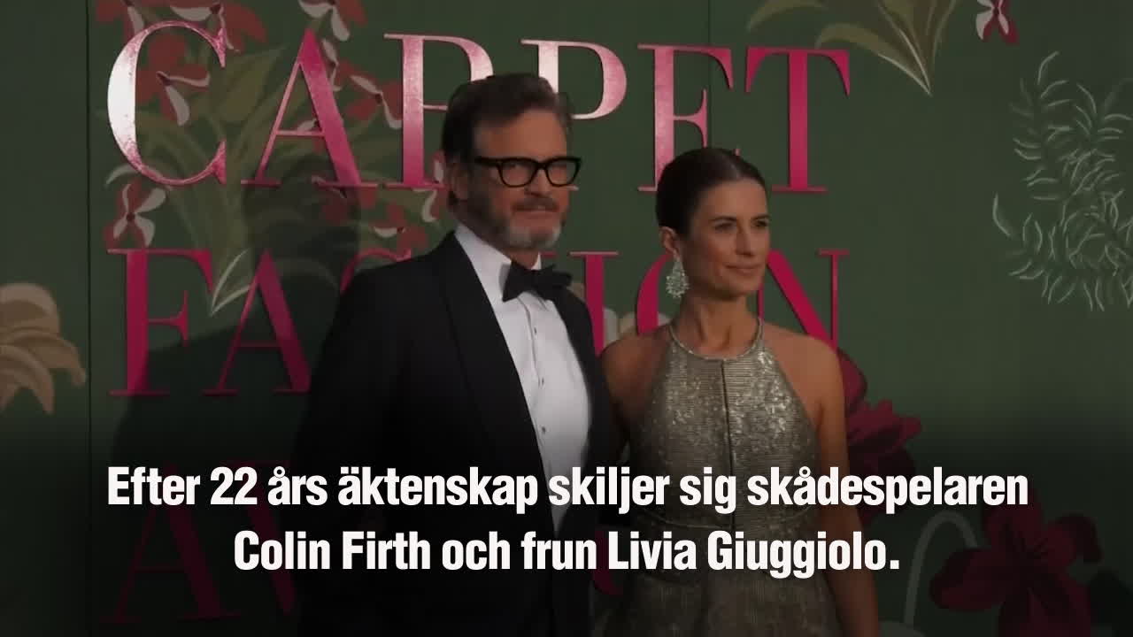 Colin Firth skiljer sig efter 22 år – fruns otrohet uppges ligga bakom