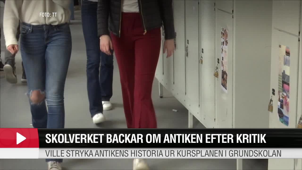 Skolverket backar om antiken: ”Kommer finnas kvar”