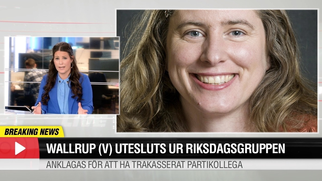 Emma Wallrup utesluts ur V:s riksdagsgrupp ”En väldigt drastisk åtgärd”