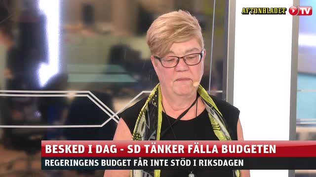 Lena Mellin om att SD väljer att fälla regeringens budget