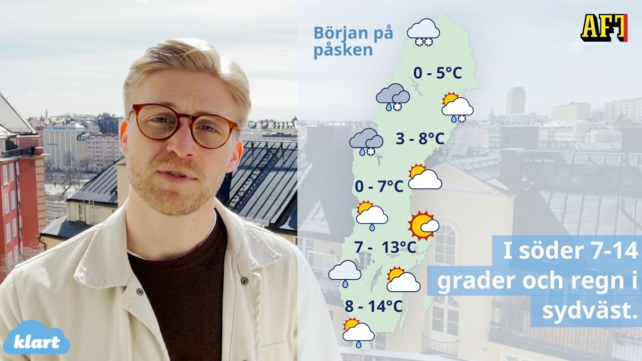 Så blir påskvädret - Klarts meteorolog Mikael Luhr ger en väderlägesrapport