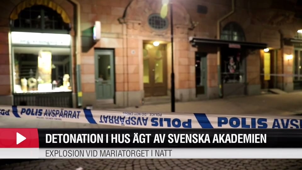 Detonation i hus ägt av Akademien