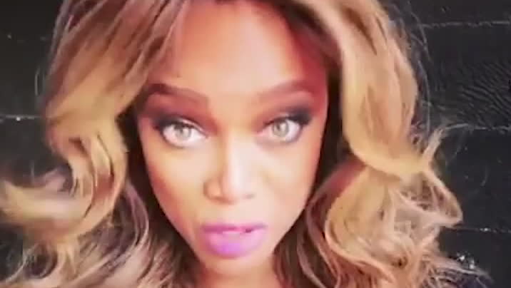 Tyra Banks hyllade besked