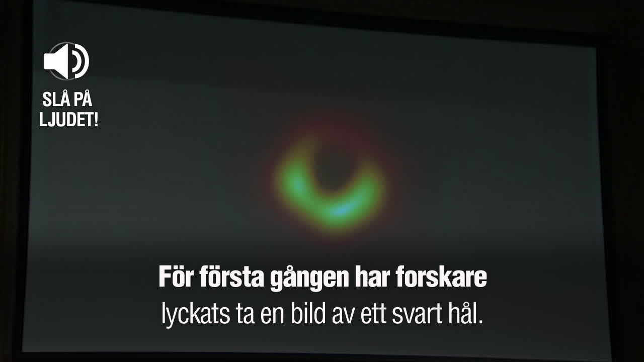 Svart hål har fångats på bild