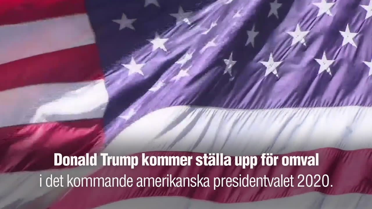 Trump satsar på omval: "Alla vill det"