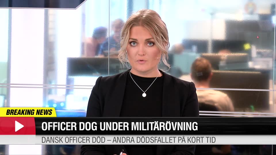 Officer dog under militärövning