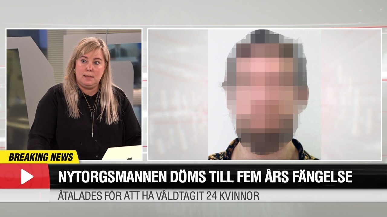 Nytorgsmannen döms till fem års fängelse