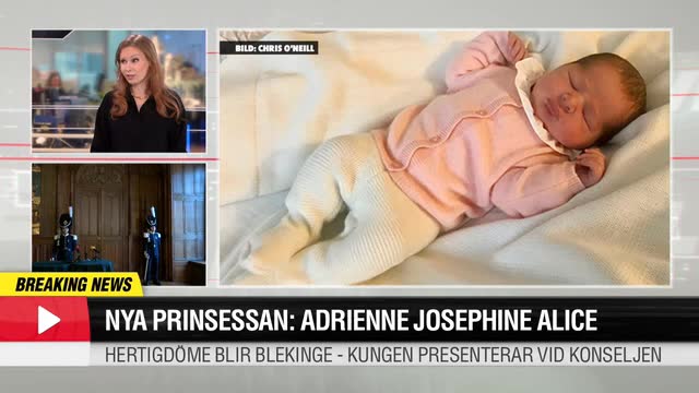 Nya prinsessan heter Adrienne