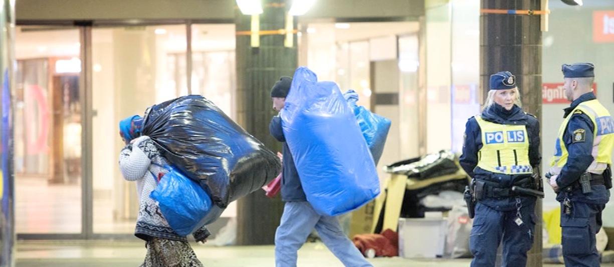 Staketen ska hålla hemlösa borta