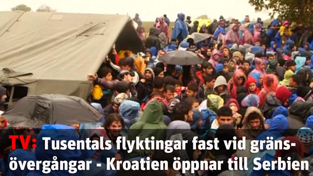 Tusentals flyktingar fast vid gränsövergångar på västra Balkan