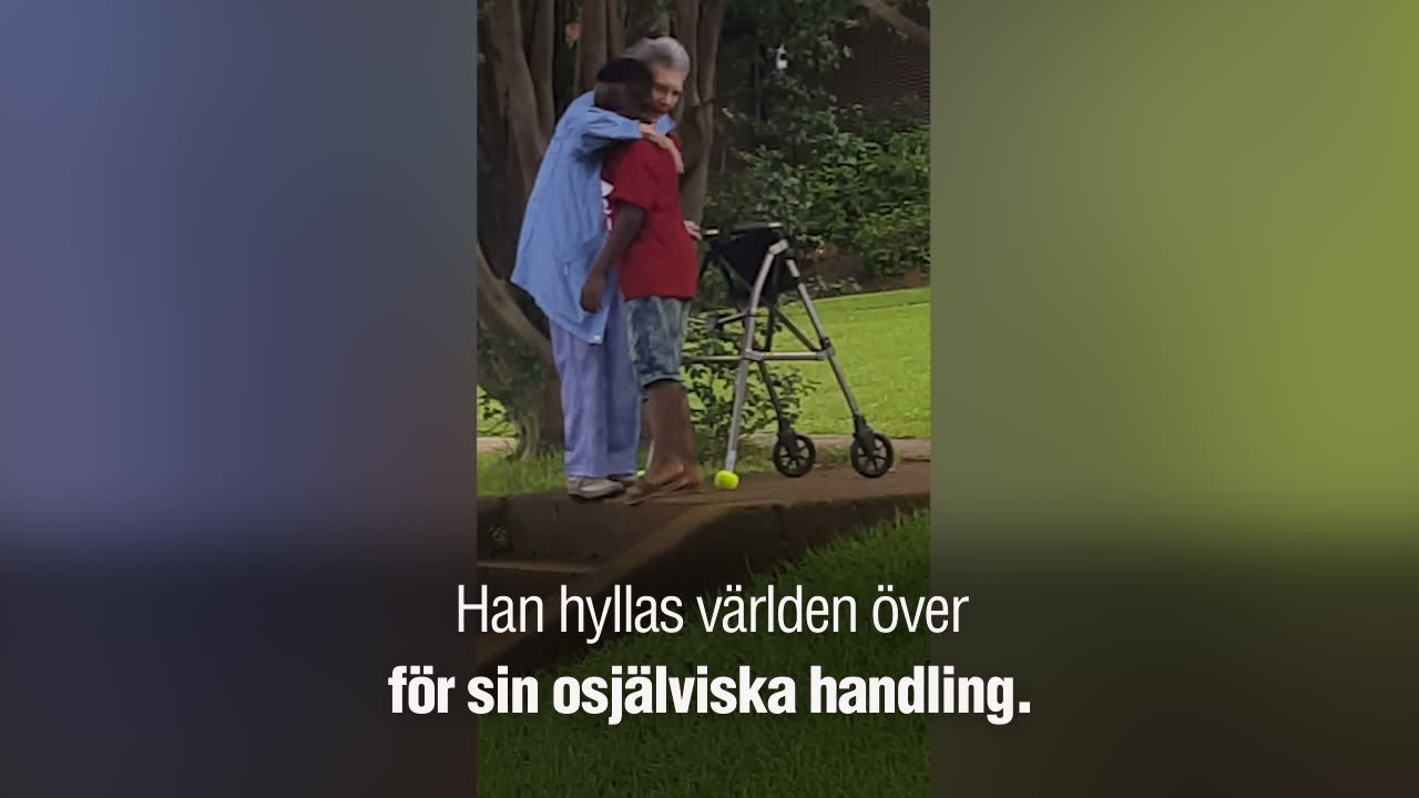 Pojkens osjälviska handling har blivit viral