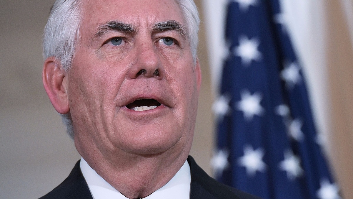 Rex Tillerson om kriget i Syrien