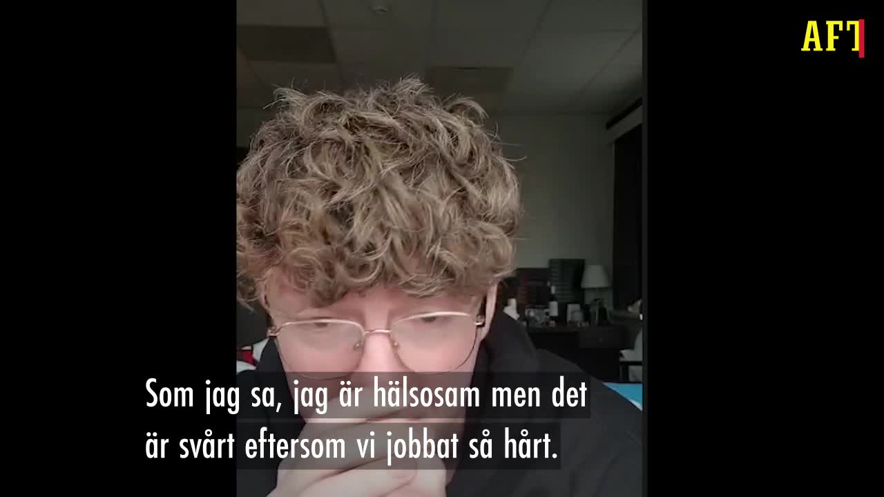 Här gråter den isländske artisten ut efter inställda framträdandet