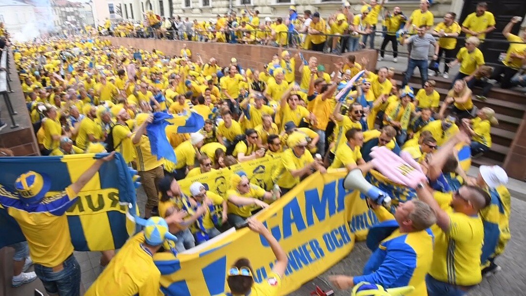 Mäktiga scenerna – på svenska fansen