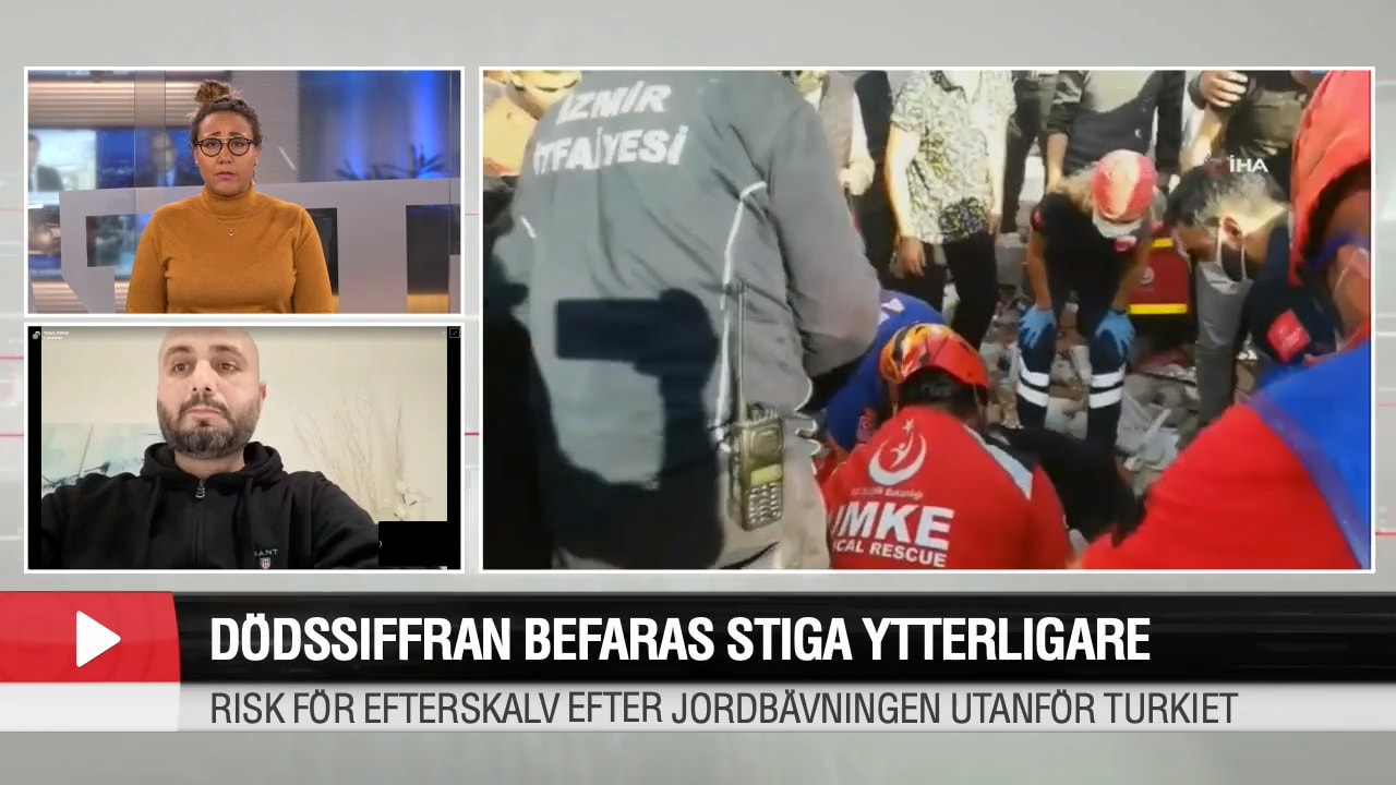 Yusuf flydde undan jordbävningen utanför Turkiet: "Vi bara sprang"