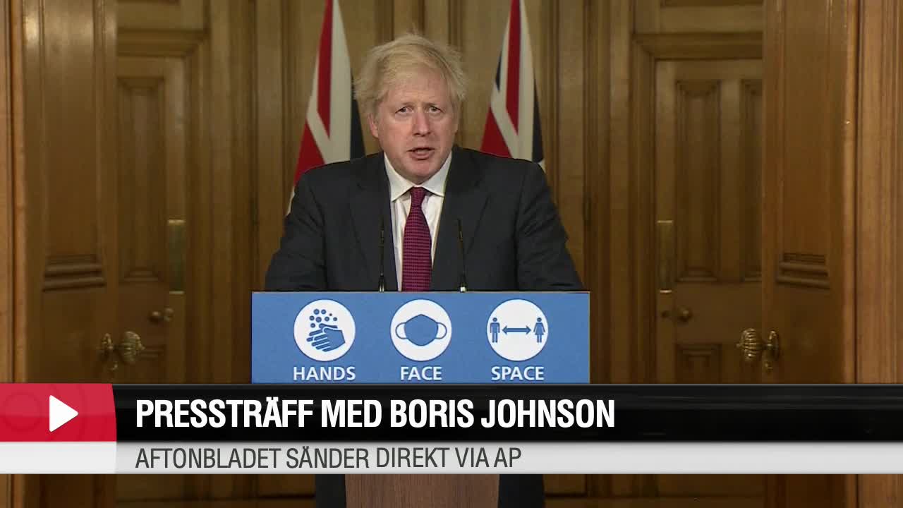Boris Johnson: ”Nya virusvarianten sprids lättare”