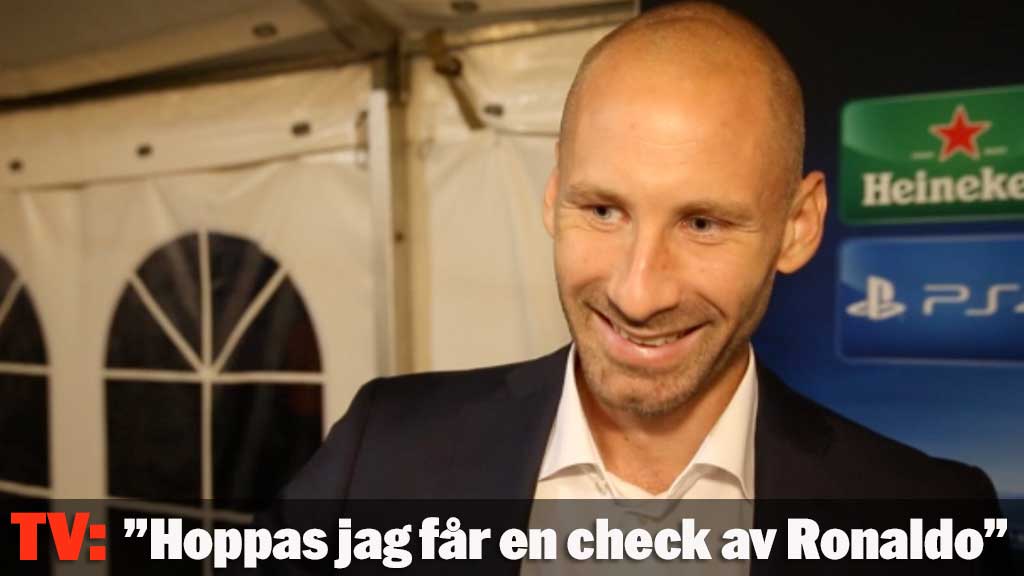 ”Hoppas jag får en check av Ronaldo”