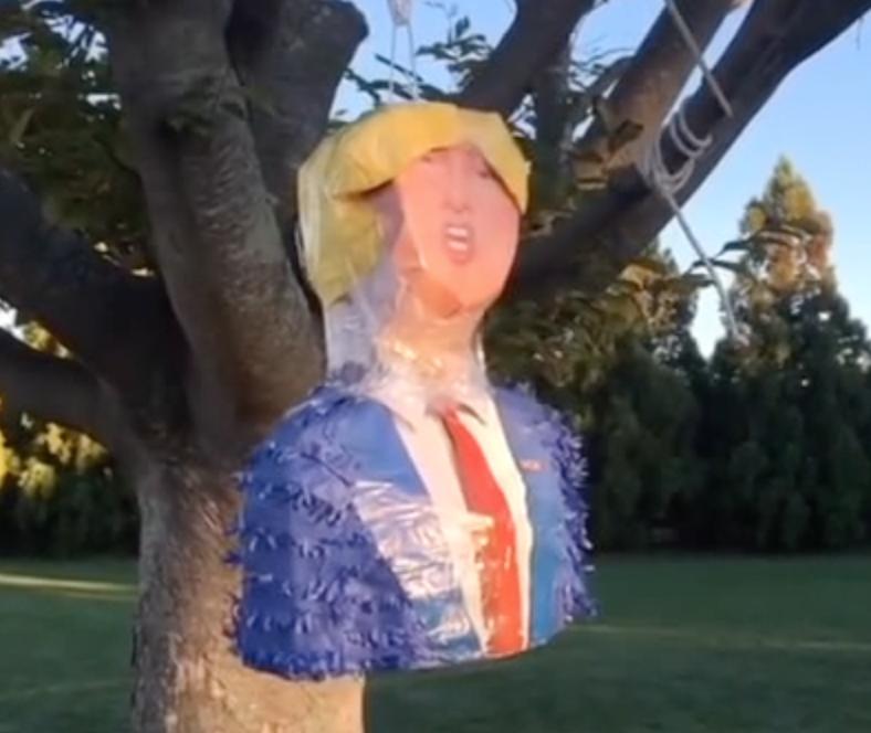 Madonna gjorde Trump-pinata till sonens kalas