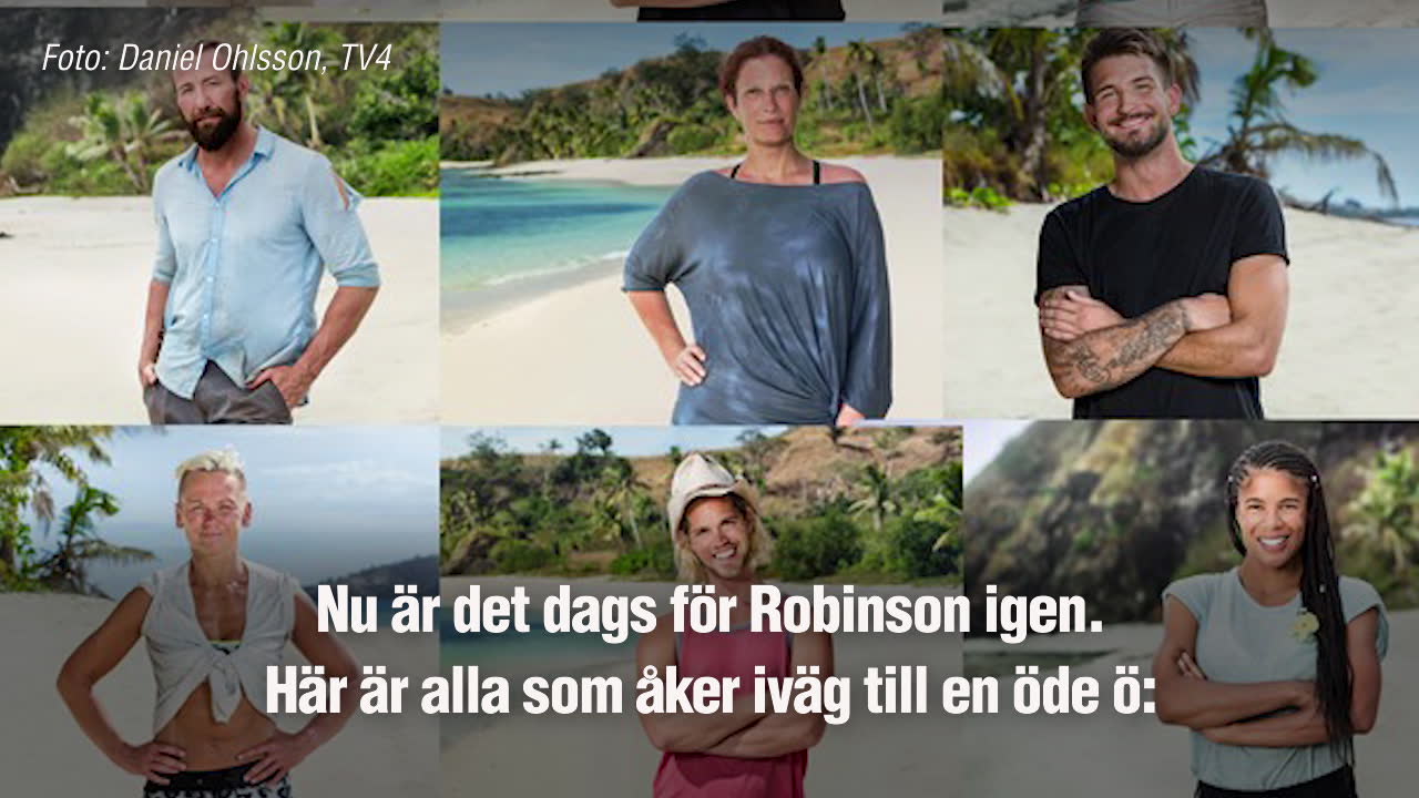 Här är alla deltagarna i Robinson 2018