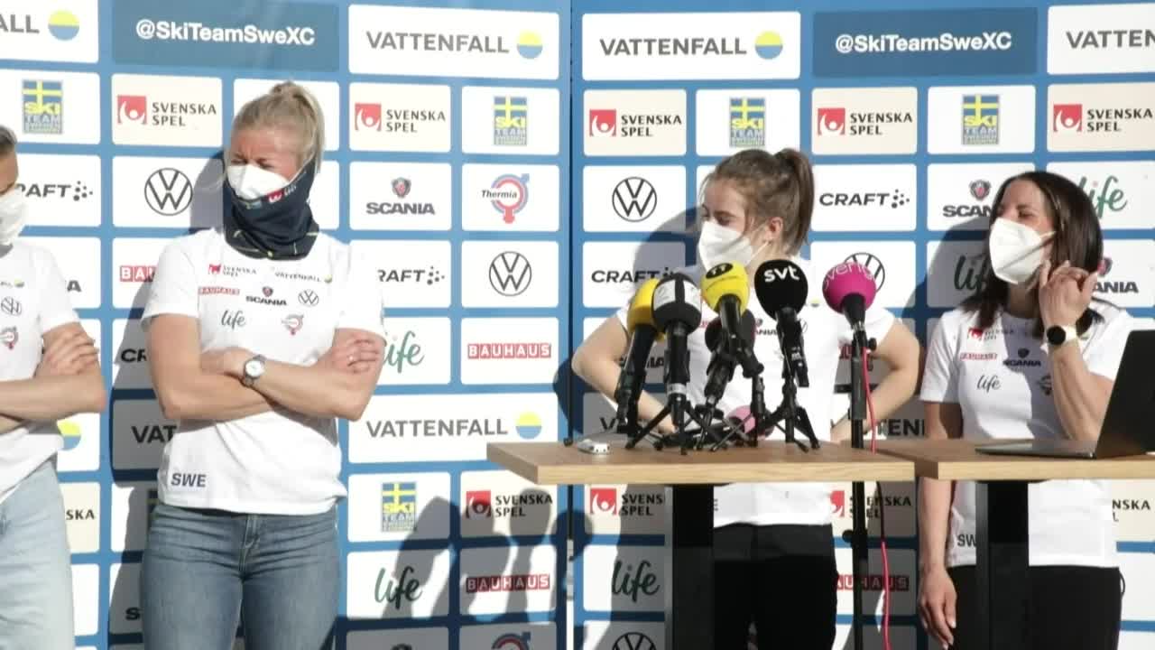 Dahlqvist och Karlssons skrattanfall mitt under pressträffen