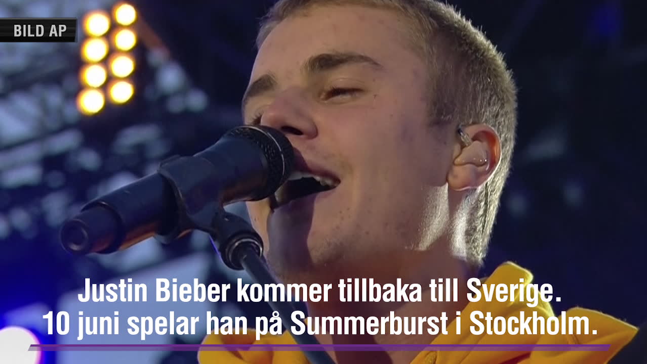 Det gjorde Justin Bieber sist han var i Sverige