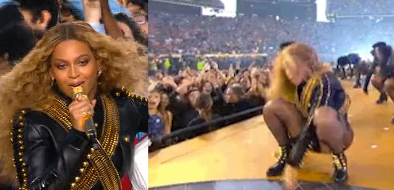 Här räddar Beyoncé situationen i sista sekund