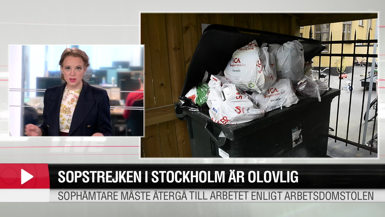 Sopstrejken i Stockholm är olovlig