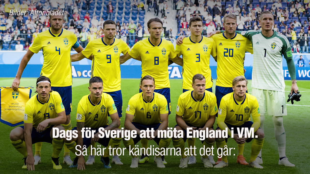 Så tippar kändisarna Sverige-England