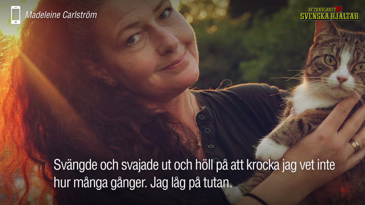 "Bilen körde all over the place"