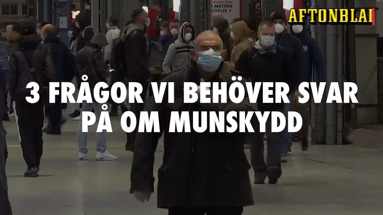 Tre frågor vi behöver svar på om munskydd