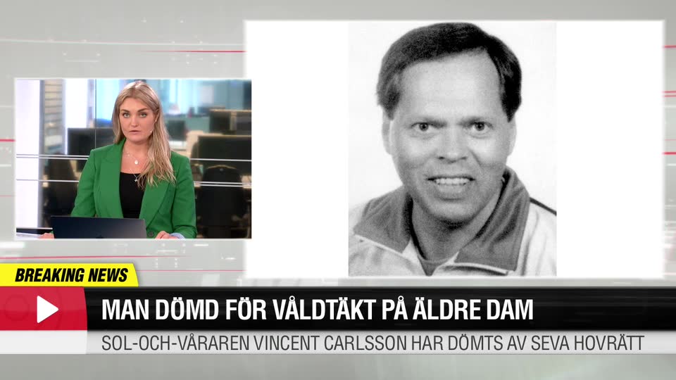 Man dömd för våldtäkt på äldre dam