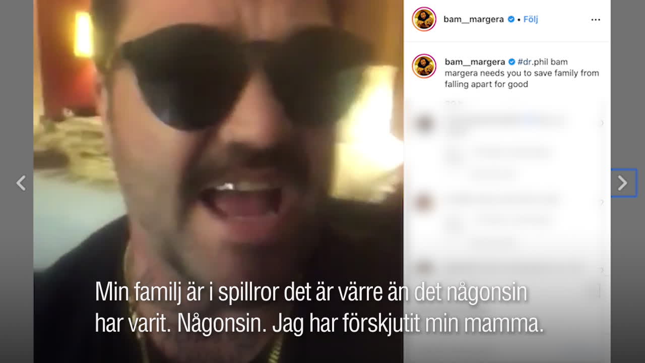 Här vädjar Bam Margera till Dr Phil ”Min familj faller isär”