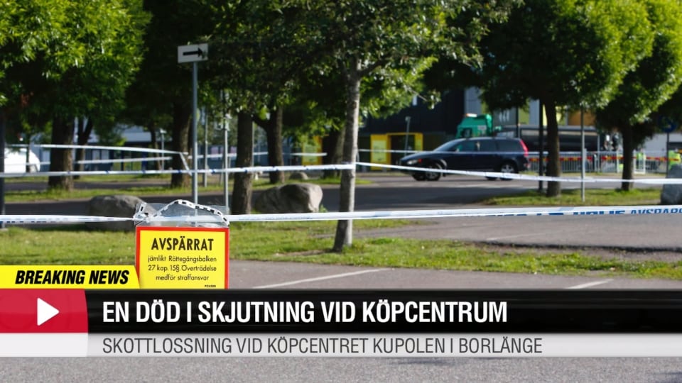En död i skjutning vid köpscentrum